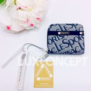 *SOLD* LeSportsac Oversized Logo Zip Around Wallet
